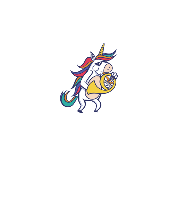 Unicorn Corn model albastru regal pe tricou