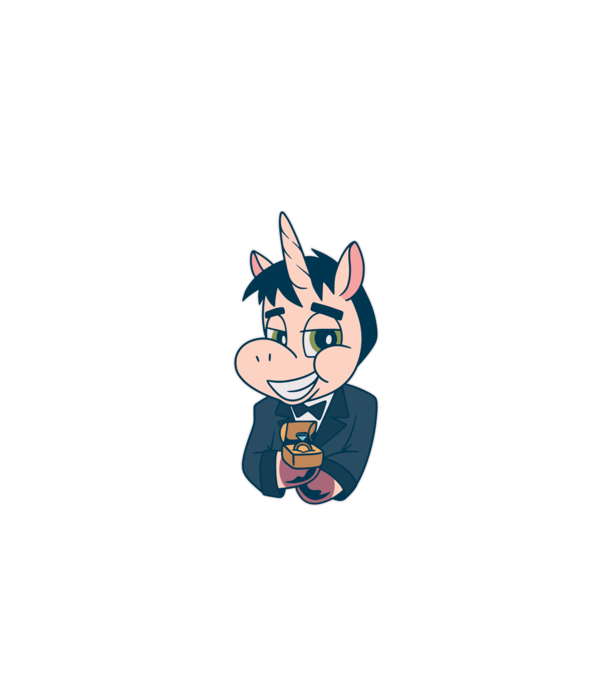 Mire unicorn model turcoaz pe tricou