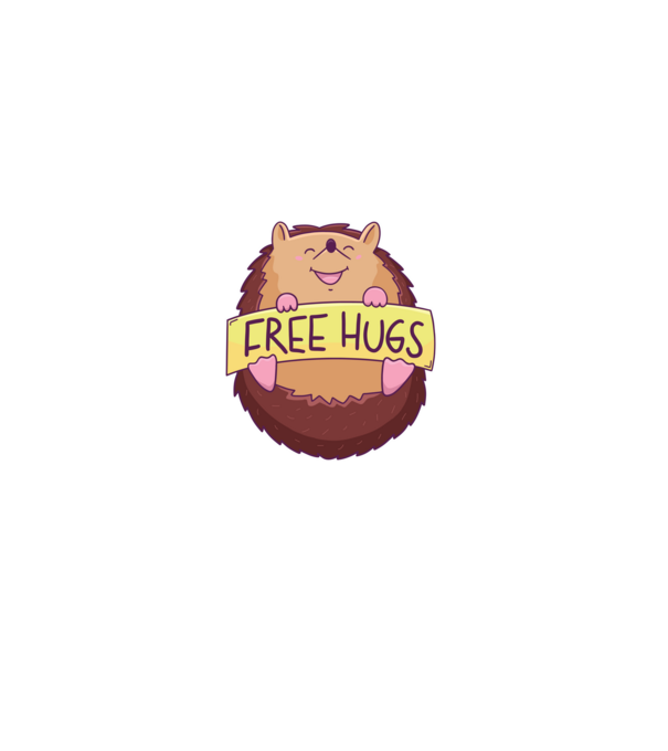 Free Hugs Arici model gri pe tricou