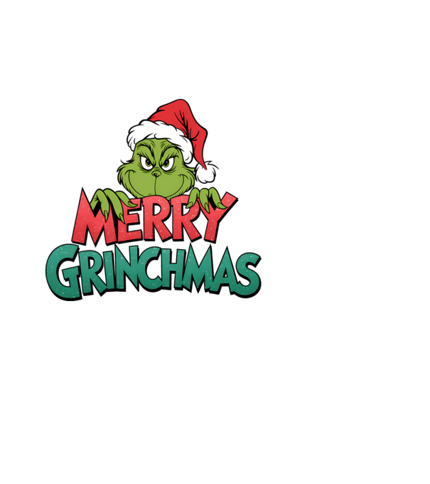 Merry Grinchmas model alb pe tricou