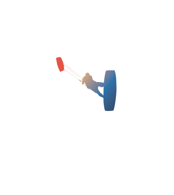 Kite Surfer model alb pe tricou