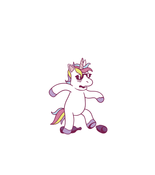 Mahmureală unicorn model turcoaz pe tricou