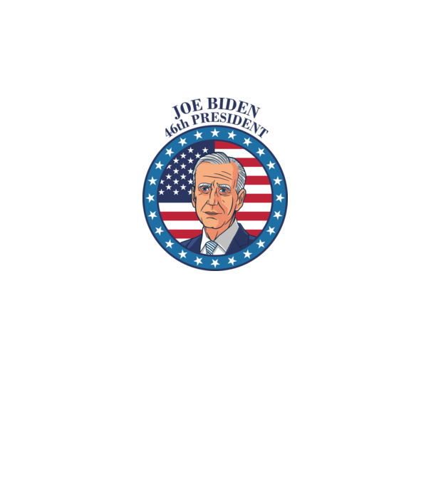 Joe Biden cel de-al 46-lea președinte al SUA model alb pe tricou