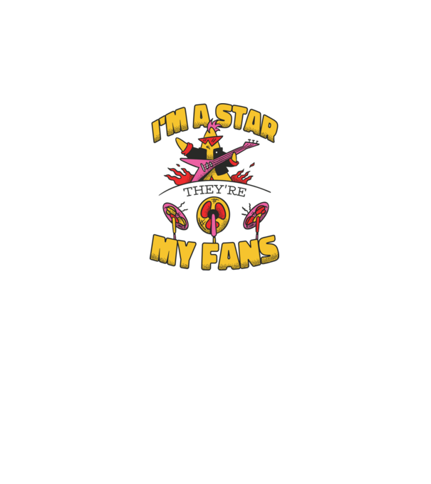 'I''m a Star, They''re my Fans' model alb pe tricou