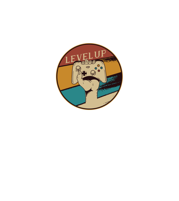 Level up - Trecere nivel Gamer model negru pe tricou