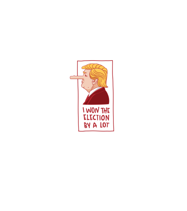 Pinocchio Trump model alb pe tricou
