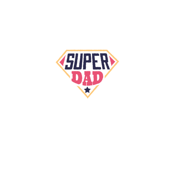 Super Tata model alb pe tricou