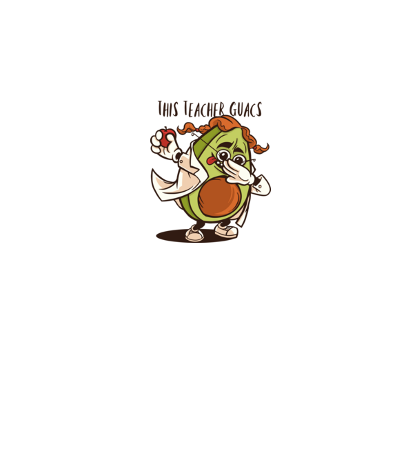 Profesor Avocado DAB model gri pe tricou