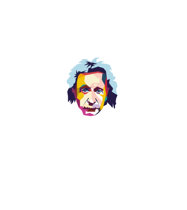 Einstein abstract model gri pe tricou