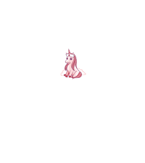 Îngrijitor unicorn model alb pe tricou