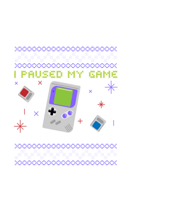 I paused my game to be here - Gamer pulovăr urât model negru pe tricou