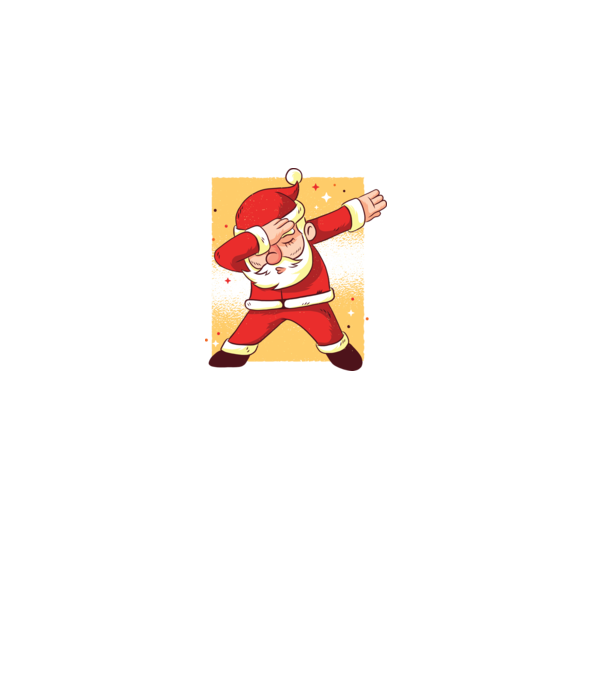 Santa DAB Moș Crăciun model alb pe tricou
