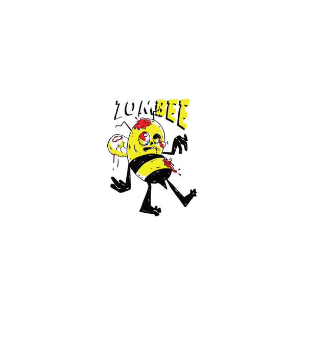 Zombee Albină Zombie model verde pe tricou