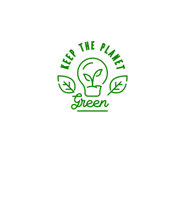 Keep The Planet Green - Ziua Pământului model gri pe tricou