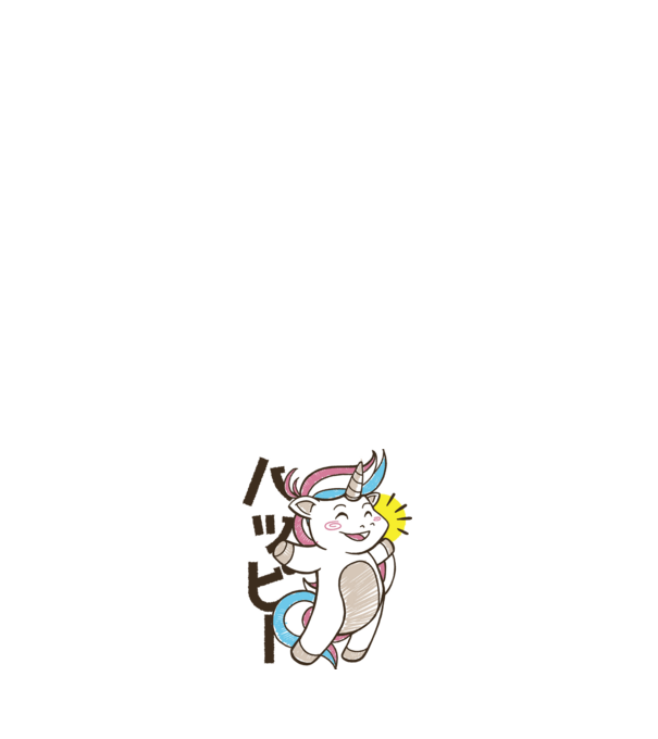 Kawaii unicorn model roz deschis pe tricou