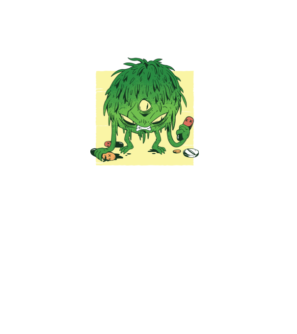 Coronavirus Monstru model verde pe tricou