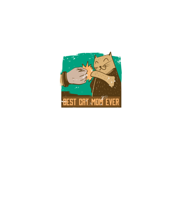Best Cat Mom Ever - Cea mai bună mamă cu pisici model negru pe tricou