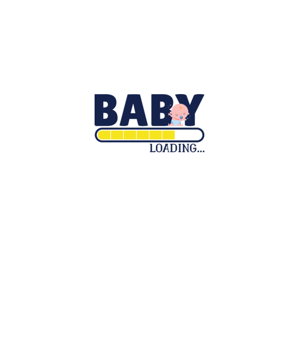 Baby is loading - tricou amuzant pentru mămici model alb pe tricou