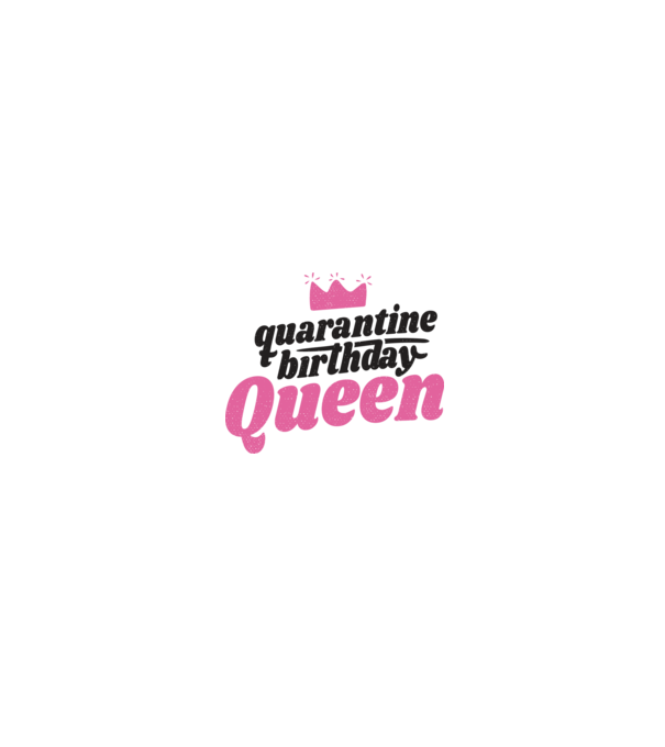 quarantine Queen model alb/roșu pe tricou