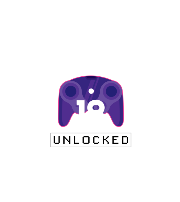 Level 18 Unlocked Gamer Birthday model negru pe tricou
