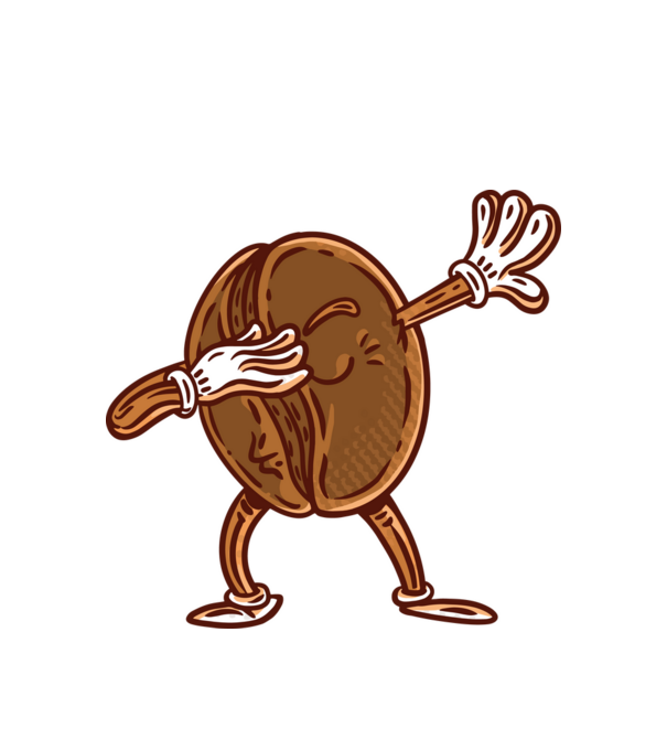 Cafea DAB model alb pe tricou