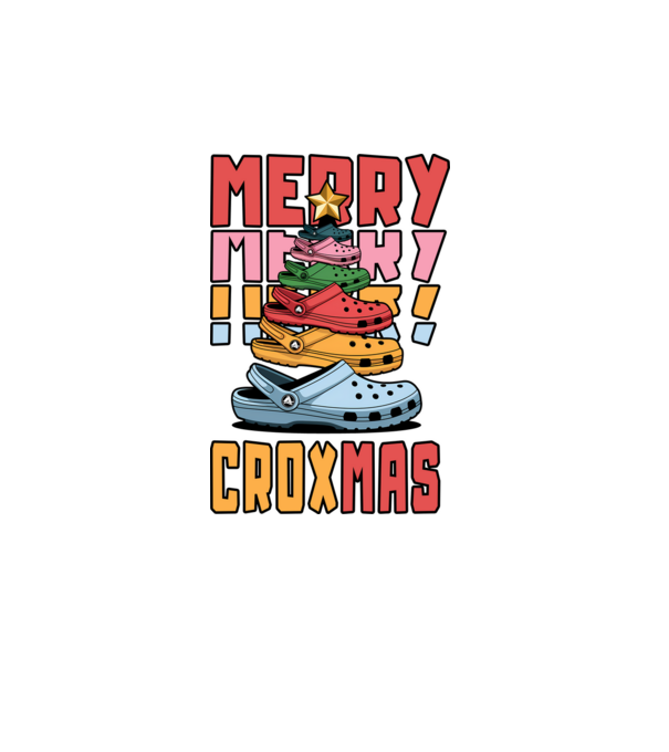 Merry Croxmas model turcoaz pe tricou