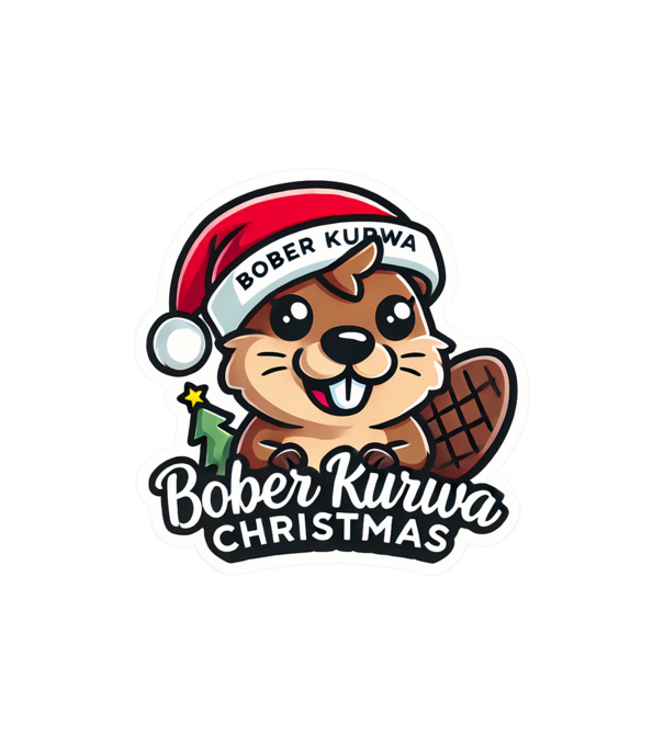 Bober Kurwa Christmas 1 model nisipiu pe tricou