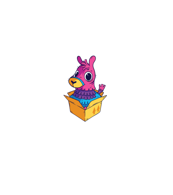 Fortnite Llama model albastru regal pe tricou