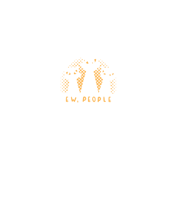 ew, people model negru pe tricou