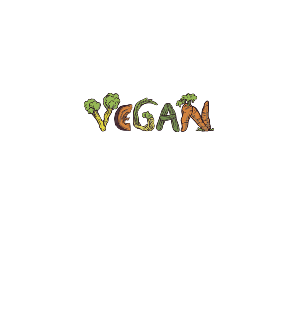 Inscripție legume vegan model alb pe tricou