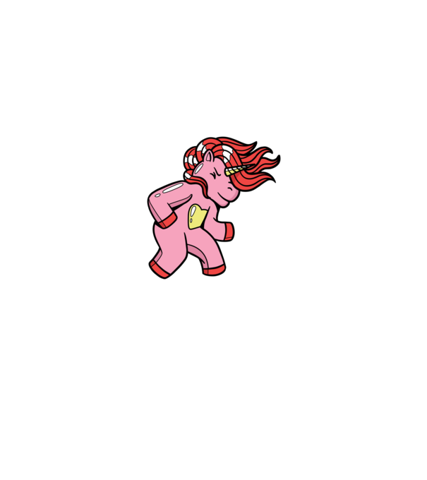 Unicorn model negru pe tricou