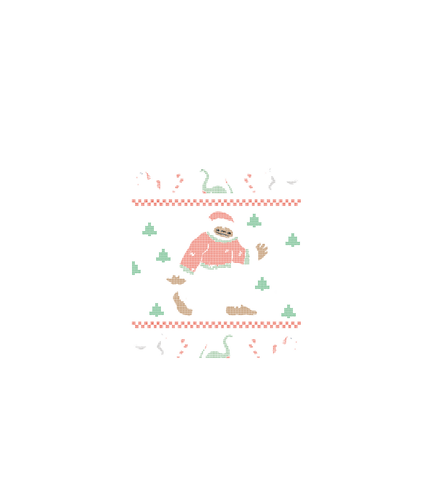 Ugly Sweater Yeti model negru pe tricou