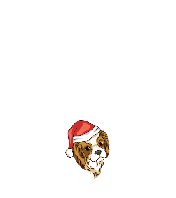 Santa Cocker Spaniel model negru pe tricou