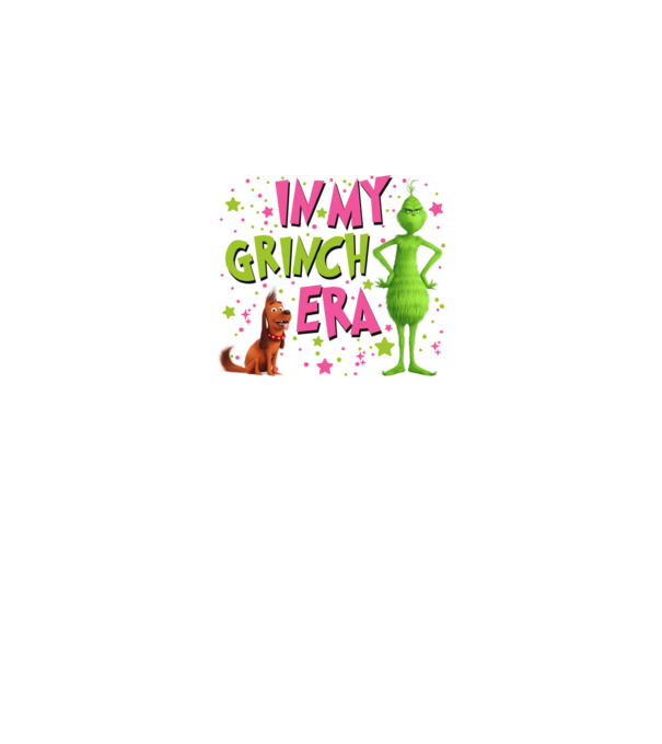 In my Grinch era model negru pe tricou
