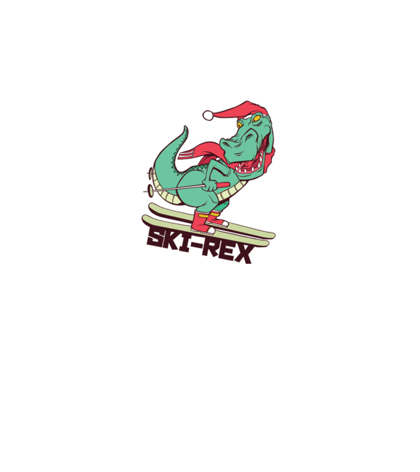 Ski Rex model albastru regal pe tricou