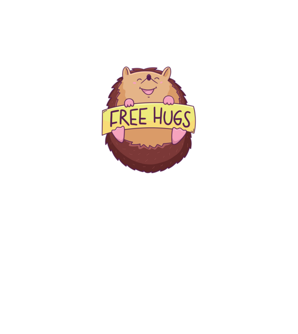 Free Hugs Arici model gri pe tricou