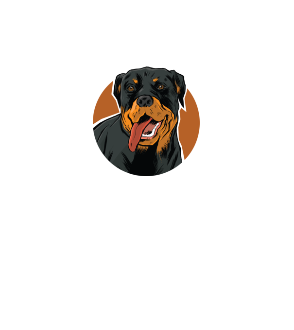 Tricou cu Câine Rottweiler model gri pe tricou