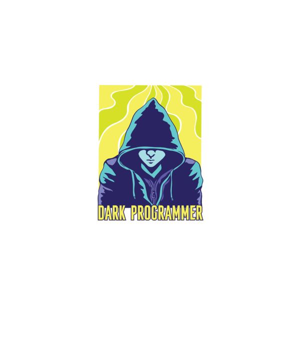 Dark Programmer model negru pe tricou