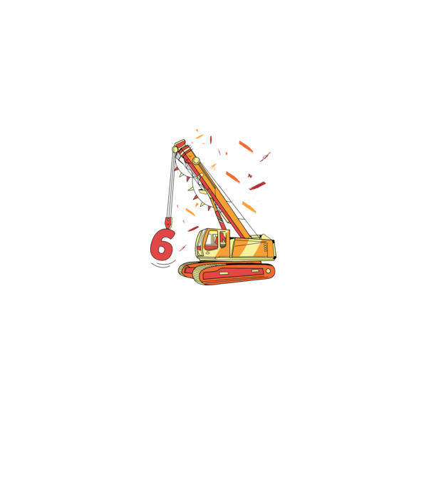 Prindere 6th Birthday model alb pe tricou