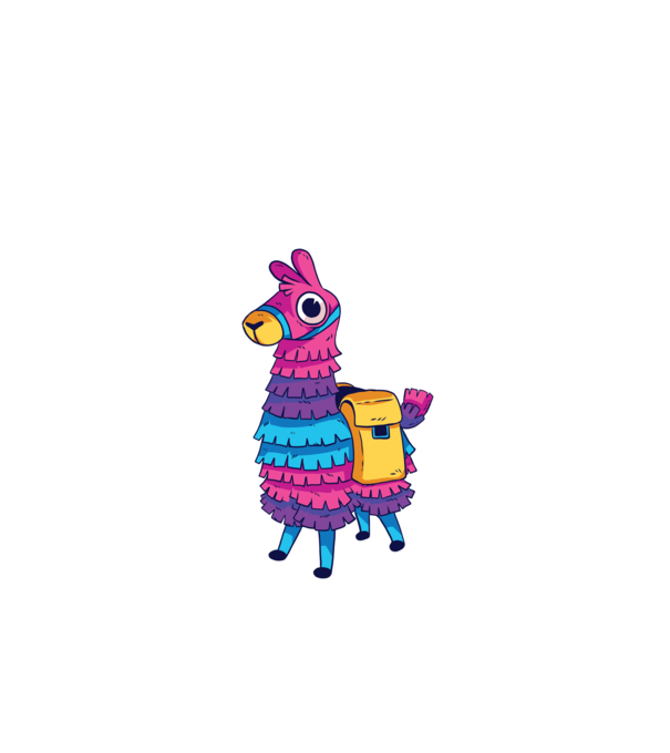 Fortnite LLama - Tricou gamer cu lama model negru pe tricou