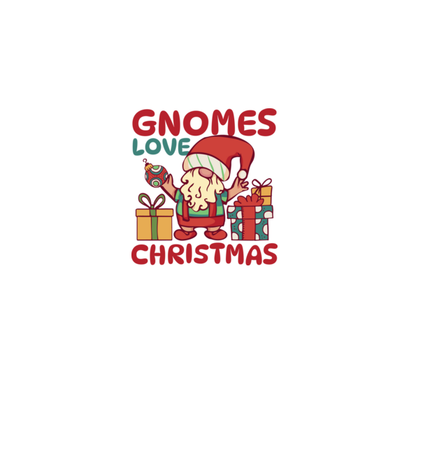 Gnomes LOVE Christmas model roz deschis pe tricou
