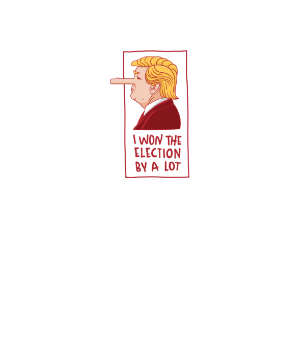 Pinocchio Trump model alb pe tricou