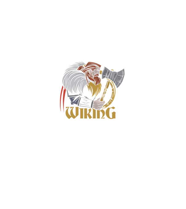 Viking model negru pe tricou