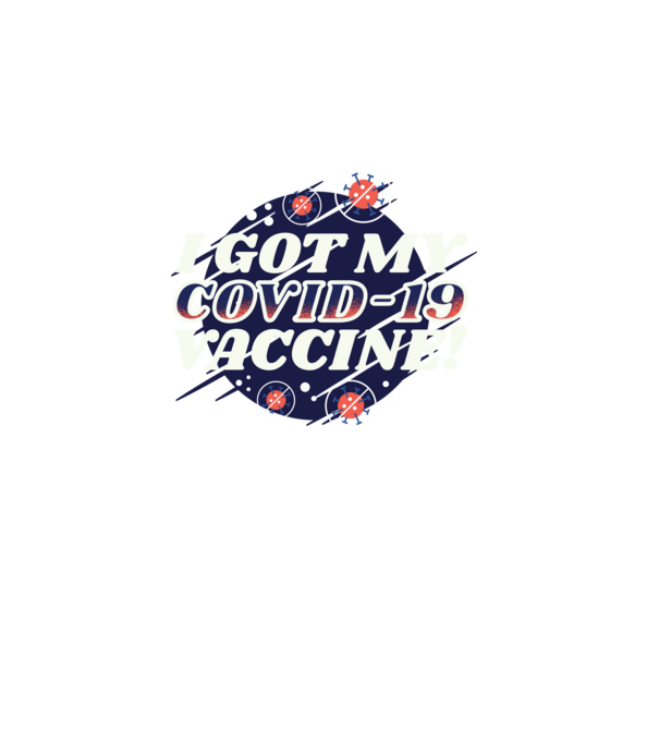 I got my Vaccine model turcoaz pe tricou