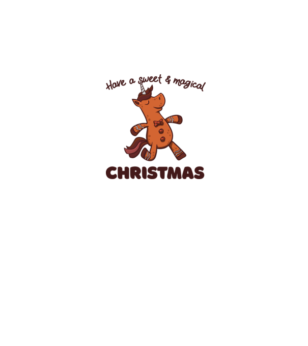Have a sweet and magical Christmas model alb pe tricou