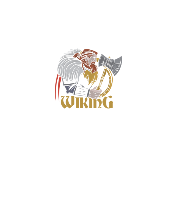 Viking model negru pe tricou