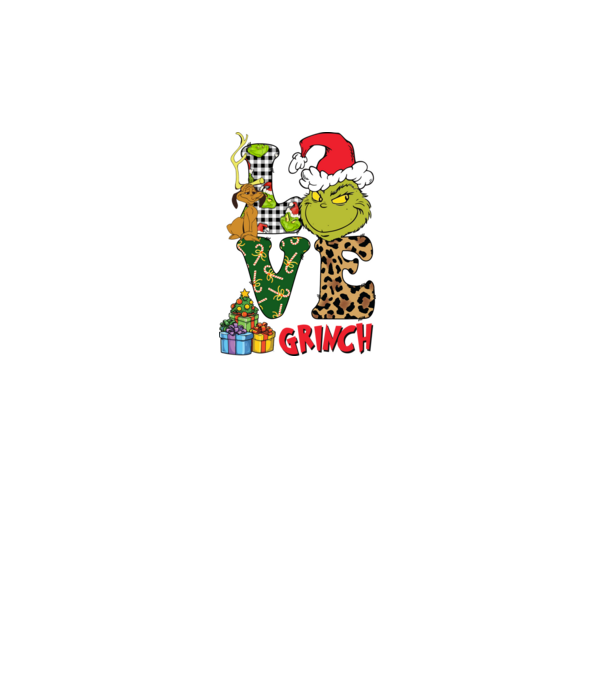 Love Grinch model turcoaz pe tricou