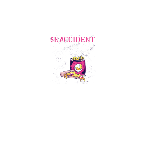 Snaccident model negru pe tricou