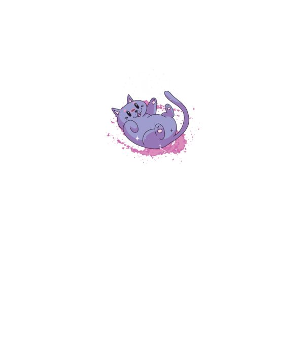 Space Cat - pisică drăguță în spațiu model gri pe tricou