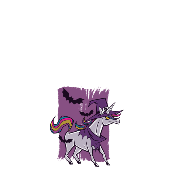 Unicorn vrăjitoare model nisipiu pe tricou